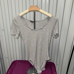 Gray Women's Body Suit